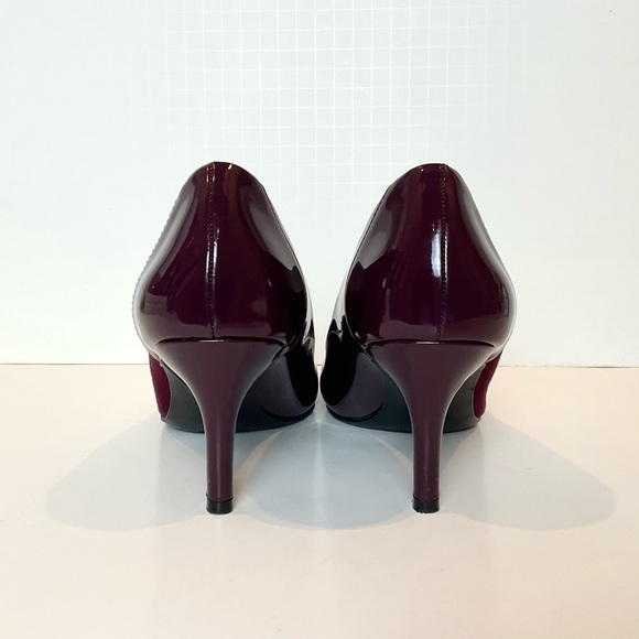 LifeStride Spencer Pointed Toe Heels Eco Suede Patent Pumps 7.5 - Picture 9 of 13